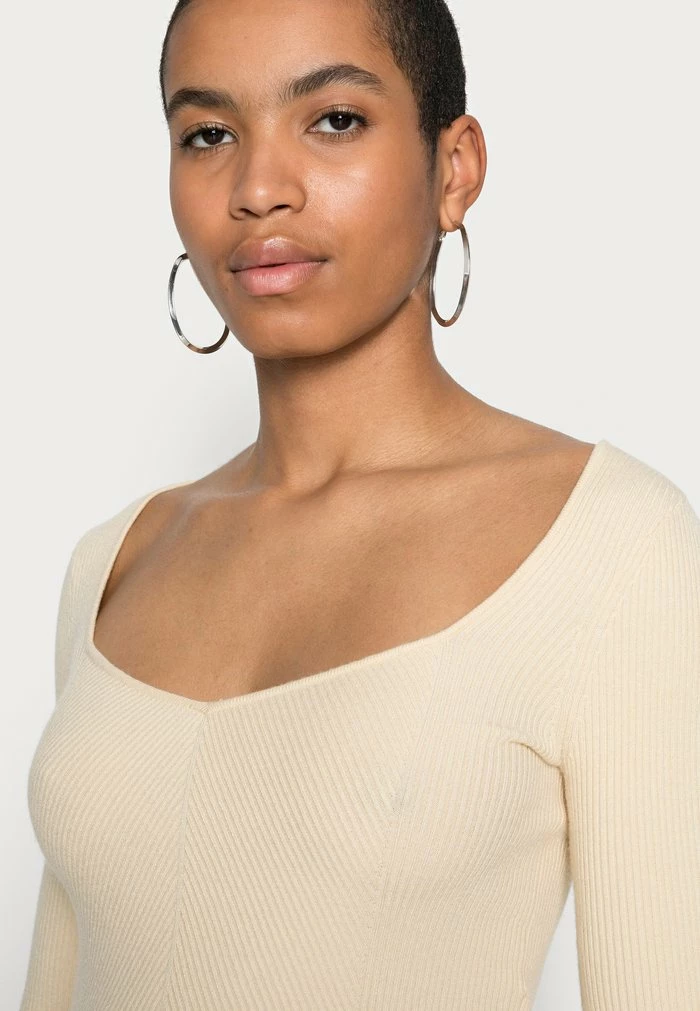 Abercrombie & Fitch SPONGEY VOOP - Jumper - Cream 5 Abercrombie & Fitch SPONGEY VOOP - Jumper - Cream - Image 5