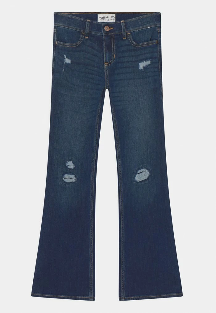 Abercrombie & Fitch BOOT DARK DESTROY - Bootcut Jeans - Black Denim 1 Abercrombie & Fitch BOOT DARK DESTROY - Bootcut Jeans - Black Denim