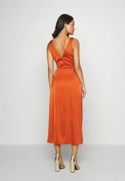Abercrombie & Fitch CINCH FRONT DRAPY SKIRT MIDI - Cocktail Dress / Party Dress - Tan -Abercrombie & Fitch Shop ed862a248007419687d26dfb1c247bd3