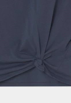 Abercrombie & Fitch JAN TIE FRONT ESSENTIAL SOLID - Print T-shirt - Dark Blue -Abercrombie & Fitch Shop edeeb72500ef4f8cbf15fd1b0419d367