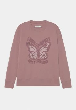 Abercrombie & Fitch GRAPHIC CREW - Sweatshirt - Pink