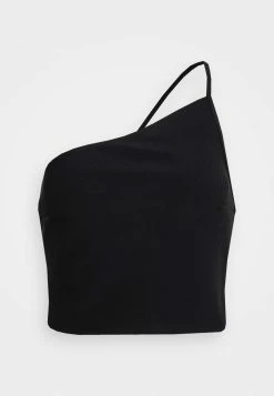 Abercrombie & Fitch CHASE BARE RUCHED - Top - Black