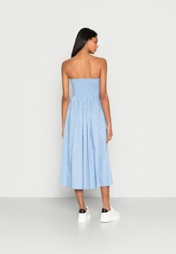 Abercrombie & Fitch STRAPLESS MIDI DRESS - Day Dress - Blue -Abercrombie & Fitch Shop effdcfe110294772b925b2ff3200acd7