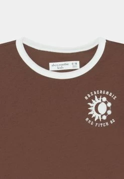 Abercrombie & Fitch POSITIVE TEE - Print T-shirt - Brown -Abercrombie & Fitch Shop f018e7035af24bb7964c8cf04e973303