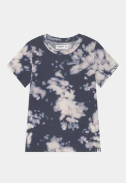 Abercrombie & Fitch CORE CREW ESSENTIAL - Print T-shirt - Navy