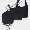 Abercrombie & Fitch SEAMLESS MULTI SILO 3 PACK - Top - Black Beauty