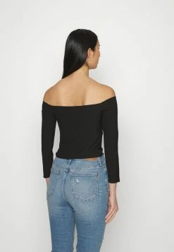 Abercrombie & Fitch CHASE SLIM PARTY - Blouse - Black -Abercrombie & Fitch Shop f1572f8fdfd94d59876efcebb876237d