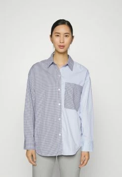 Abercrombie & Fitch Button-down Blouse - Navy