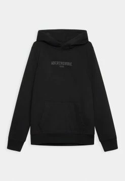 Abercrombie & Fitch OVERSIZED LOGO SOLIDS - Sweatshirt - Black