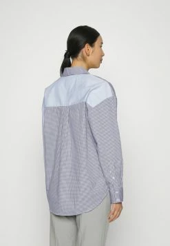 Abercrombie & Fitch Button-down Blouse - Navy -Abercrombie & Fitch Shop f3a20a4d51bd4e6bb37de47c1d41cac4