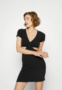 Abercrombie & Fitch CHASE CUTOUT MINI - Jersey Dress - Black