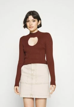 Abercrombie & Fitch CHASE CUTOUT - Jumper - Brown