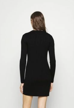 Abercrombie & Fitch BUTTON DEEP MINI - Jumper Dress - Black -Abercrombie & Fitch Shop f4e86d92d4a84d6b8bbed5f7d3738018