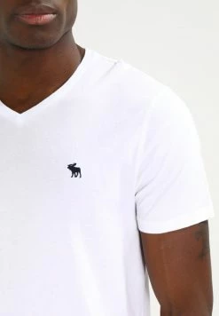 Abercrombie & Fitch VNECK 3 PACK - Basic T-shirt - White/black/grey -Abercrombie & Fitch Shop f54c439614614d88ae5ec876f859baca