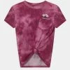 Abercrombie & Fitch KNOT FRONT POCKET - Print T-shirt - Purple