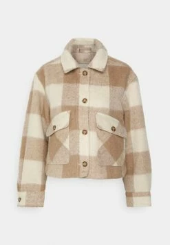 Abercrombie & Fitch NEW CROP COZY SHACKET - Bomber Jacket - Rust Plaid -Abercrombie & Fitch Shop f76a45f9545d461bb8938ebcf84cb996