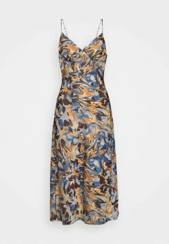 Abercrombie & Fitch DRAPY COWL NECK DRESS - Cocktail Dress / Party Dress - Brown -Abercrombie & Fitch Shop f7fde19860244d96b891d2de052137ad