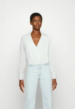 Abercrombie & Fitch WRAP FASHION SHIRT - Blouse - White