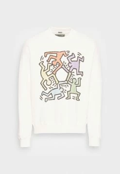 Abercrombie & Fitch WK OS LICENSED CREW UNISEX - Sweatshirt - White -Abercrombie & Fitch Shop f97cd3bf3f854a18813f259a50847dd5