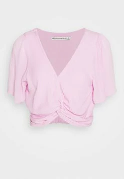 Abercrombie & Fitch KNOT FRONT FLUTTER - Print T-shirt - Pink Lavendar 14 Abercrombie & Fitch KNOT FRONT FLUTTER - Print T-shirt - Pink Lavendar -Abercrombie & Fitch Shop f9928c677cf342f281e4879dcd017c93