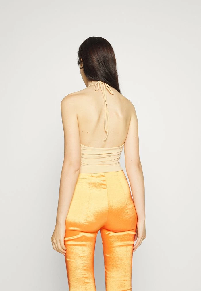Abercrombie & Fitch BARE U SHAPED HALTER - Top - Yellow 3 Abercrombie & Fitch BARE U SHAPED HALTER - Top - Yellow - Image 3