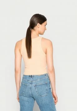 Abercrombie & Fitch SEAMLESS HENLEY TANK - Top - Yellow -Abercrombie & Fitch Shop fa709c3ddf484e2587ef78f4dff62207