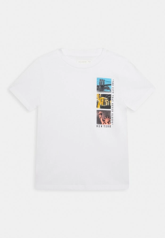 Abercrombie & Fitch PHOTOREAL - Print T-shirt - White 1 Abercrombie & Fitch PHOTOREAL - Print T-shirt - White