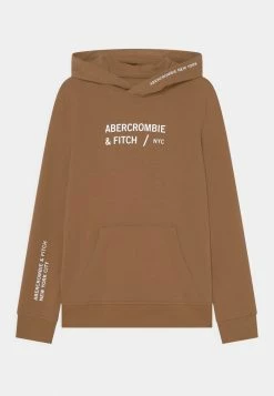 Abercrombie & Fitch OVERT LOGO - Sweatshirt - Brown
