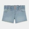 Abercrombie & Fitch CORE MIDI - Denim Shorts - Blue Denim