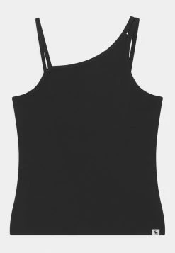 Abercrombie & Fitch ONE SHOULDER TANK SOLID - Top - Black