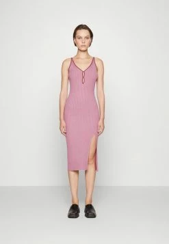 Abercrombie & Fitch BARE KEYHOLE MIDI - Jumper Dress - Orchid Haze