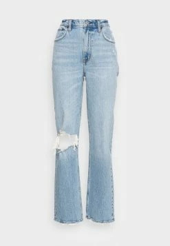 Abercrombie & Fitch Straight Leg Jeans - Blue Denim -Abercrombie & Fitch Shop fdbad2df79a34486a1ec68f181ac08bb