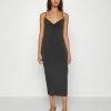 Abercrombie & Fitch COWL FRONT & BACK - Jersey Dress - Black