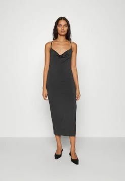 Abercrombie & Fitch COWL FRONT & BACK - Jersey Dress - Black