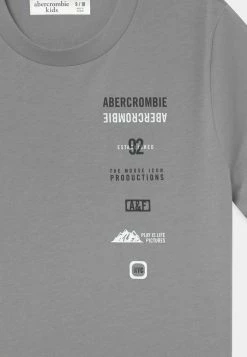 Abercrombie & Fitch PRINT LOGO - Print T-shirt - Grey -Abercrombie & Fitch Shop fee7af5e8fdd40c4aaa104365a16fffb
