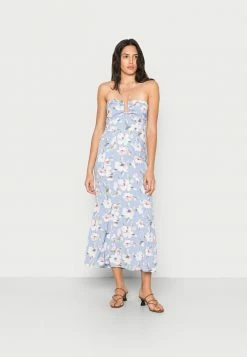 Abercrombie & Fitch HALTER DRESS - Day Dress - Blue