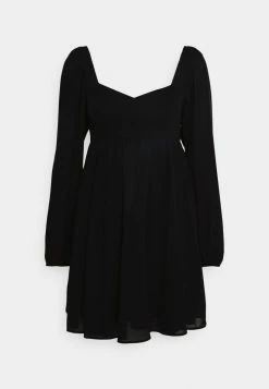 Abercrombie & Fitch LONG SLEEVE BABYDOLL SHORT DRESS - Cocktail Dress / Party Dress - Black -Abercrombie & Fitch Shop ff1698280fc9412e8fb7cd744cb87c1a