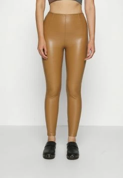 Abercrombie & Fitch CLASSIC - Leggings - Trousers - Tan